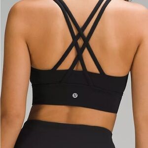 Lululemon energy longline bra 10 black